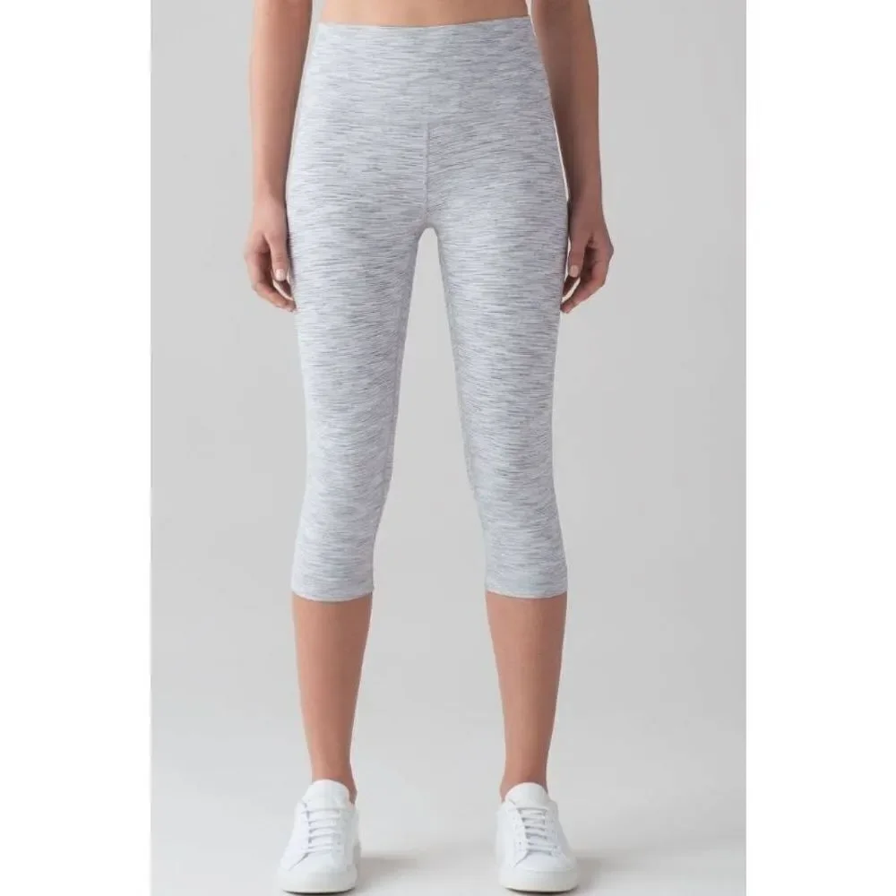 LULULEMON ATHLETICA Wunder Under Hi-Rise 1/2 Tight 'Luxtreme 17' Size 2 - Picture 4 of 5